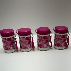 4 Biopure Antibacterial Travel Size Hand Wipes Keychain (Jasmine &  Dragonfruit)